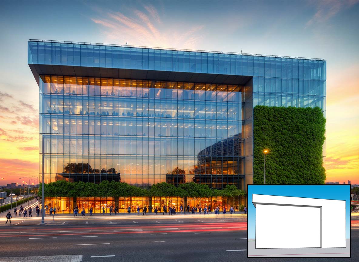 AI Rendering Tool for Architects| conceptual massing render